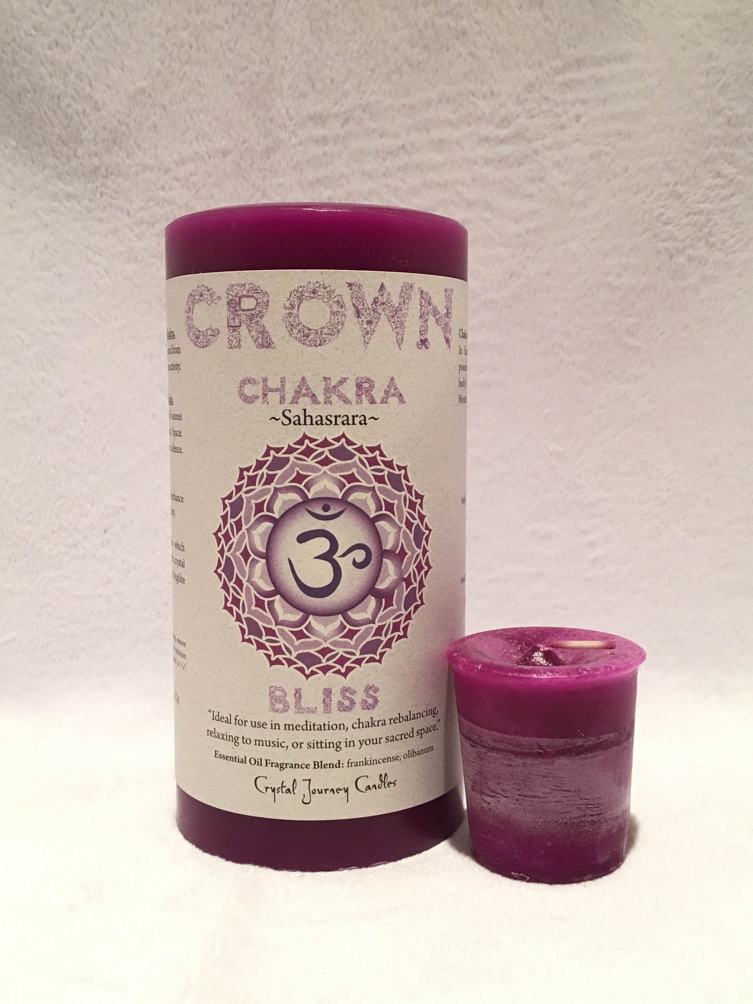 Crystal Journey Crown Chakra CandleSahasrara/Bliss Holistic